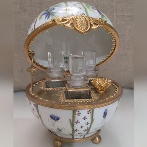 LIMOGES ORIGINAL FRANCE 3 MINIATURE PERFUMES "VINTAGE "